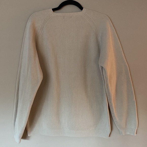 [L] Izod Vintage Ribbed Oversized Sweater | Cream - Picture 4 of 5